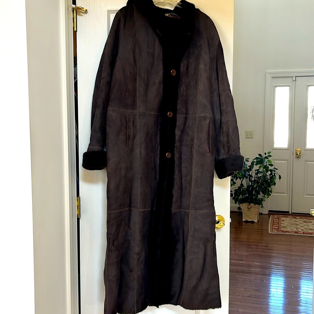 Shearling Coat Genuine Stefania Sarte women’s shearling coat
